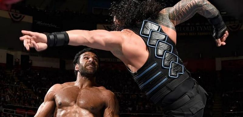 Roman Reigns vs. Jinder Mahal.